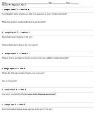 Flowers for algernon book club questions. Flowers For Algernon Part 1 Discussion Questions By D G Tpt