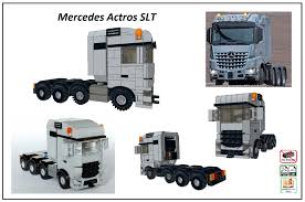 Lego City Moc Truck Volvo Fh 16 And Mercedes Actros Pdf Instructions Ebay