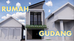 Sebagai contoh, ada rumah minimalis 2. Desain Rumah Minimalis Diatas Gudang 3 Youtube