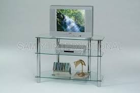 Modern tv/stereo stand,very solid, could be used as corner table. Glass Tv Cabinet Stand Glass Stereo Stand Taiwantrade Com