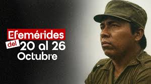 Efemérides de la lucha de nuestro pueblo del 20 al 26 de octubre
