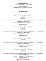 A number of documents are available here to guide you through the recruitment. Resume Reference Page Setup Tips Template