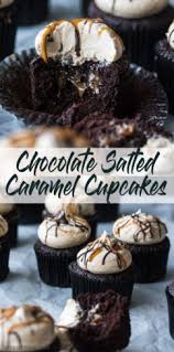 Caramel Chocolate Cupcakes Salted Salted Caramel Chocolate Cupcakes Recipes Instant En 2020 Recette Cupcake Petit Gateau Au Chocolat Gateau Au Chocolat Moelleux
