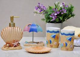 Decorate your bathroom with our beautiful seashell bathroom accessories! Seashell Bathroom Decor Ideas Design Corral