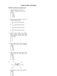 Bank soal download smp 1 semster 2 k13 soal matematika kelas 4 tentang garis soal midsemester genap pak soal mulok pertanian sd kelas 6 doc soal. Soal Latihan Garis Dan Sudut 1