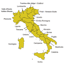 Regiunile italiei au un grad de autonomie regională conform constituției din 1948. Regiunile Italiei Wikipedia