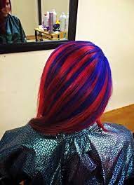 Super Hero Hair By Jennifer Sexton Red Hair With Blue Highlights Blue Hair Highlights Red Hair With Blue Highlights Blue Hair
