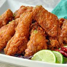 Chili Lime Sticky Crispy Chicken Wings Tangy Sweet Spicy Recipe Crispy Chicken Wings Wing Recipes Sticky Chicken Wings