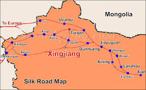 Image result for xinjiang map