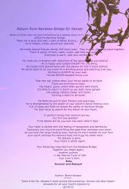 There's a special place our dear pets go when their time on earth is through. Horse Rainbow Bridge Poem