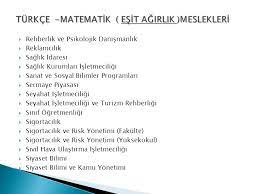 2021 ea (eşit ağırlık) puanıyla öğrenci alan bölümler, 2021 ea (eşit sağlık yönetimi. Meslekleri Taniyormuyuz Ppt Indir