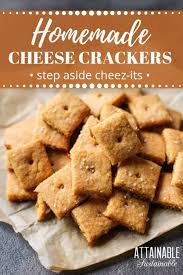This Cracker Recipe Is Easy To Make At Home And Replicates Those Famous Brand Cheese Crackers That People Love Recipes Cracker Recipes Easy Appetizer Recipes