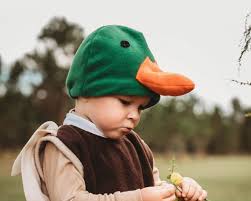 マガモの帽子オレンジ色のくちばしが付いた緑のアヒルの帽子ポーラーフリースの帽子ハロウィンの帽子冬用のフリースの帽子 - Etsy 日本