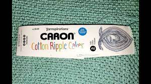 Here are the available colours of the brand new caron cotton cakes exclusively at michaels. Caron Cotton Ripple Cake Yarn Review Youtube