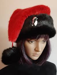 A wide variety of santa hats black options are available to you, such as occasion, event & party item type, and print method. Red Santa Hat With Short Black Trim And Penguin Pin Etsy
