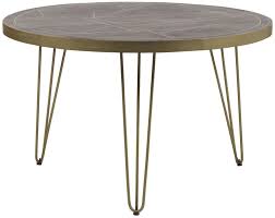 Round mango wood dining table. Indian Hub Mango Dark Gold Round Dining Table Cfs Furniture Uk