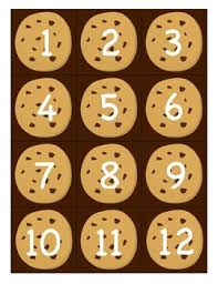 Cookie Themed Pocket Chart Numbers 1 100
