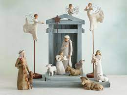 As enduring as the story it portrays, the willow tree nativity is as loved today as when it was originally introduced in 2000. Demdaco Willow Tree Hand Painted Sculpted Cypress Trees For The Nativity Set Holiday Seasonal Decor Home Garden