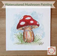 This is a simple four step tutorial for you to follow. Watercolor Mushroom Painting A Glimpse Inside