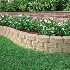 Pavestone 4 In X 11 75 In X 6 75 In Carolina Blend Concrete Retaining Wall Block 81123 The Home Depot Landscaping Retaining Walls Front Yard Landscaping Backyard Landscaping