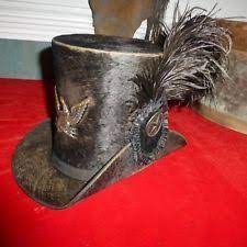 Rare Orig Ca 1835 Us Militia Beaver Top Hat With Eagle Plume Side Cocade Box Helmet Hat Military Helmets 18th Century Men