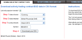 download end of day futures data