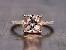 Rose Gold Cushion Cut Morganite Ring