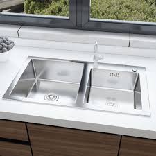 double bowl undermount kitchen sink