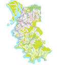 Mapa da rede de infraestrutura verde-azul proposta, conforme ...