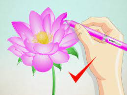 👩‍🎨 join our art hub membe. How To Draw A Lotus Flower 7 Steps With Pictures Wikihow