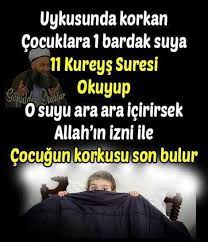 gece uykusunda korkan cocuklar icin dua kureys suresi dualar ilham veren sozler okuma calismasi
