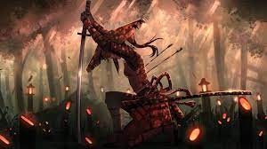 No program windows block it from view. Anime Samurai Girl Hd Wallpaper Wallpapers Net
