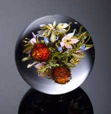Discover flower glass paperweight in a variety of colors and shapes. Art Frozen In Glass Exquisite Paperweights Cbs News