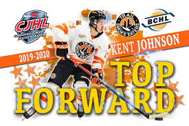 I saw kent on a daily basis for maybe 200 days this year. Kent Johnson Named Cjhl Top Forward Trail Smoke Eaters