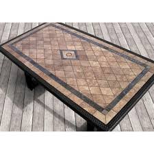 Outdoor patio dining table with tile top. Pin By Sally Findley On Backyard Oasis Tile Patio Table Patio Table Top Patio Tiles