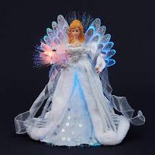 Unless product page states a different availability date. White Silver Led Fiber Optic Angel Tree Topper Item 106109 The Christmas Mouse
