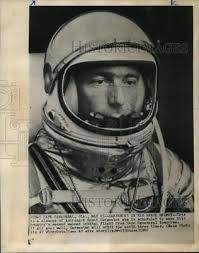 1962 Press Photo Astronaut M. Scott Carpenter in Space Suit and Helmet
