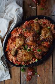 Spanish Chicken Spanische Reispfanne Mit Ofenhuhnchen Rezepte Spanisches Essen Spanische Gerichte