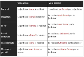 La Voix Active Et La Voix Passive Learn French Grammar Francais Learn French French Teaching Resources Teaching French