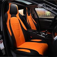 Charming Yellow And Brown Color Sport Universal Car Seat Cover Sports Car Seat Cover Car Seats Leather Car Seat Covers