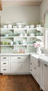 Soft Pastels In Aqua And Pink In A Beautiful White French Country Kitchen By Decor De Provence Frenc Country Kitchen Designs Kitchen Interior Country Kitchen