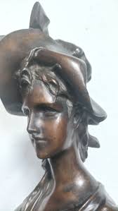 Anton Nelson (1880-1910) Buste de femme Art Nou...