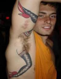 The size of the armpit tattoos varies from small to medium. Sexy Bizarre Armpit Tattoos