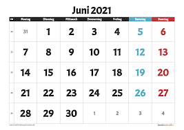 Entdecken sie auch die hervorragenden anderen hier ist der universelle kalender 38ms für 2021. Kalender Juni 2021 Zum Ausdrucken Kostenlos Kalender 2021 Zum Ausdrucken