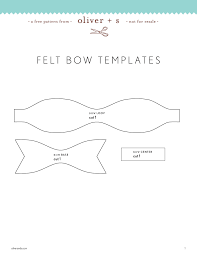 These bow templates help you make pretty bows. Felt Bows A Free Pattern And Tutorial Felt Bows Diy Hair Bows Bow Template