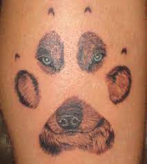 paw print pawprint tattoo wolf tattoos wolf paw tattoos