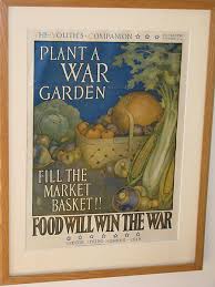 Plant A War Garden Fill The Market Basket Food Will Win The War Us 1918 Market Baskets Poster Ads Card Art