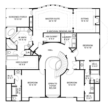Serrantae Neoclassic House Plan 4000 Sq Ft House Plans Archival Designs Square House Plans House Floor Plans 4000 Sq Ft House Plans