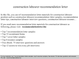 Sample cover letter for general labor position. Sample Cover Letter For Labourer Position Sample Cover Letter