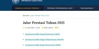 Bagi calon mahasiswa yang ingin masuk ui pada jenjang strata satu (s1) reguler, bisa melalui snmptn, ujian tulis berbasis komputer (utbk) sbmptn, dan seleksi masuk (simak) ui, kata kepala kantor humas dan keterbukaan informasi publik ui. Ugm Buka Seleksi Jalur Prestasi 2021 Ini Syarat Dan Ketentuannya Halaman All Kompas Com
